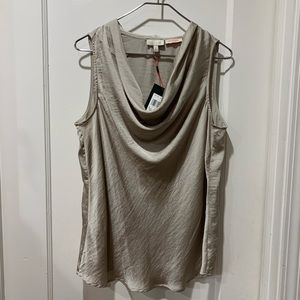 Limited scandal collection NWT women like tan sleeveless blouse